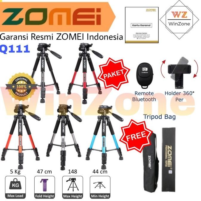 Tripod Zomei Q111 Profesional Tripod Kamera Dslr Mirrorless