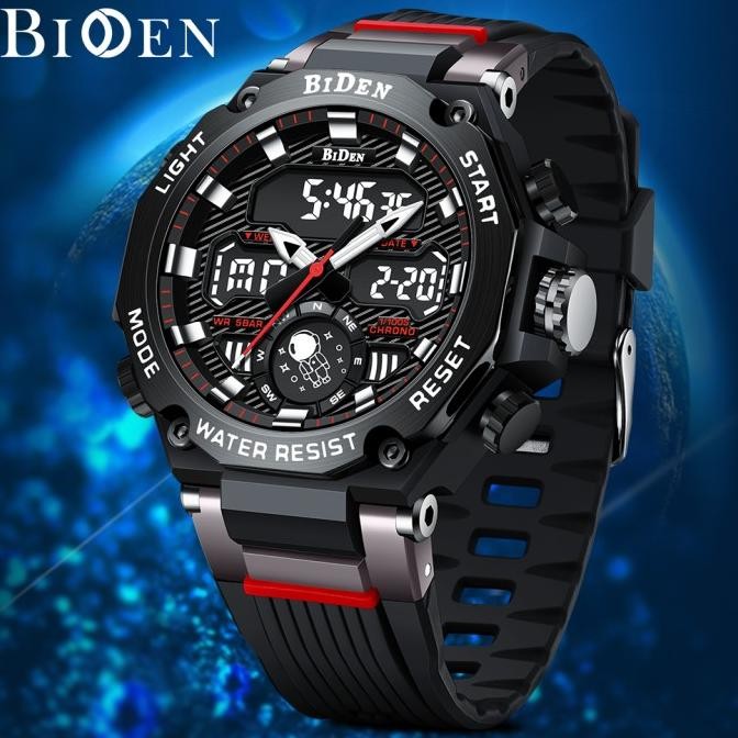Biden Jam Tangan Pria Analog&Digital Military Original Sports Kalendar