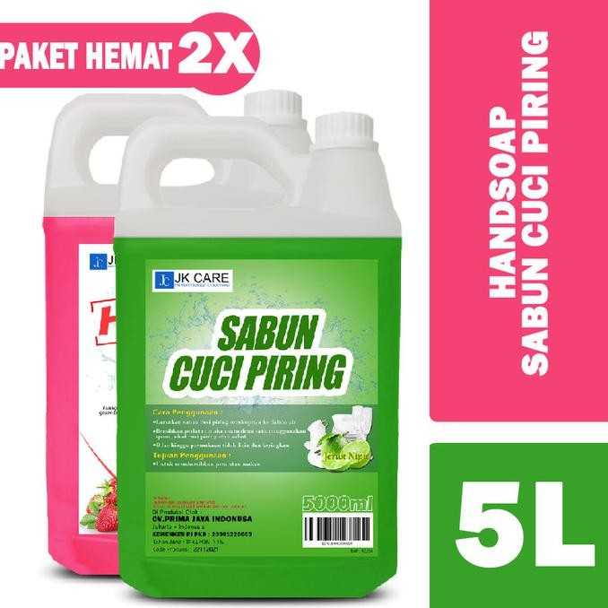 

SALE! (PAKET HEMAT) HAND SOAP & SABUN CUCI PIRING 5 LITER - JERUK NIPIS