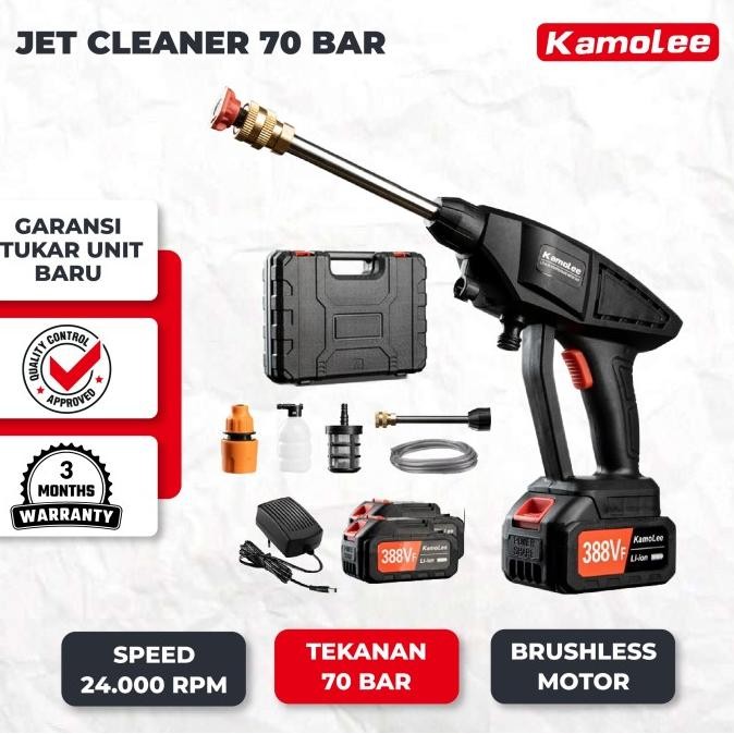 Kamolee-Set Alat Cuci Mobil Portable Jet Washer Water Spray Gun