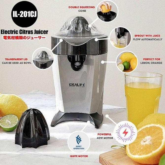 

SALE! IDEALIFE ELECTRIC CITRUS JUICER - PEMERAS JERUK LISTRIK IL-201CJ