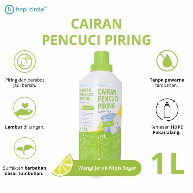 

SALE! HEPI CIRCLE CAIRAN PENCUCI PIRING JERUK NIPIS 1 L - KEMASAN + ISI
