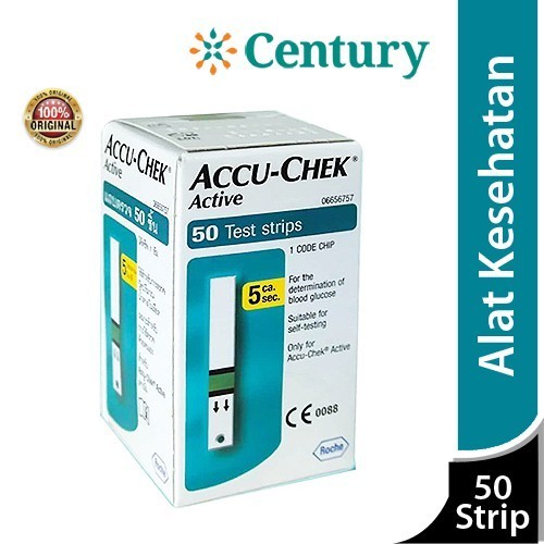 ACCU-CHEK ACTIVE TEST STRIP 50 / TEST STRIP / GULA DARAH / ALKES