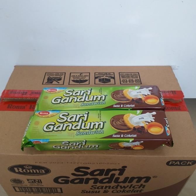 

Ele Roma Sari Gandum Sandwich Coklat 115 Gram 1 Dus