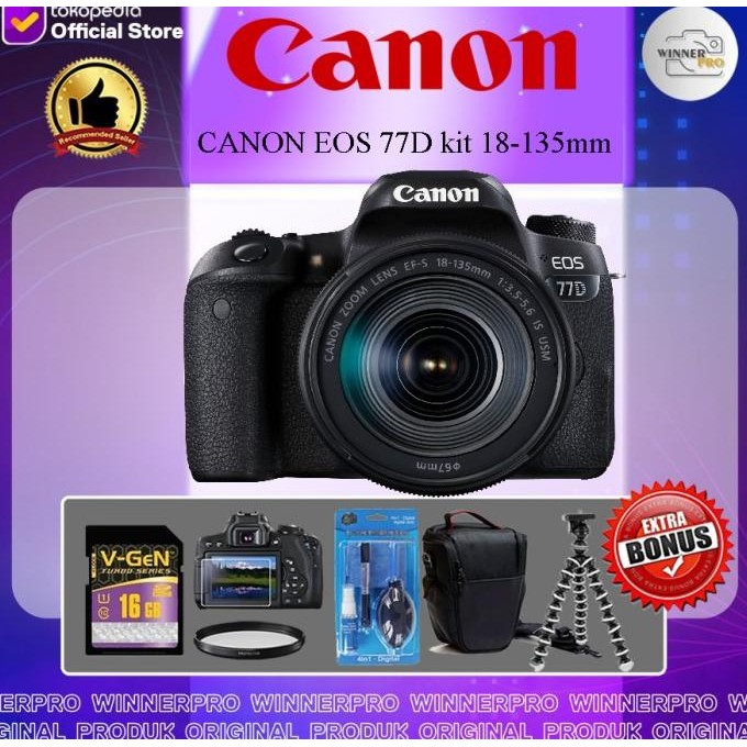 Canon Eos 77D Kit 18-135Mm