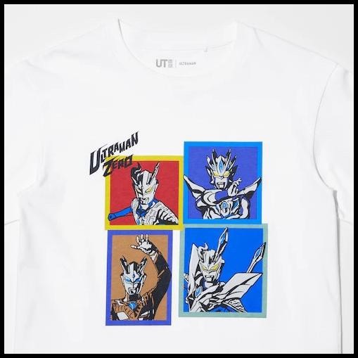 terbaru uniqlo kids ut t-shirt kaos anak laki-laki grafis ultraman white promo