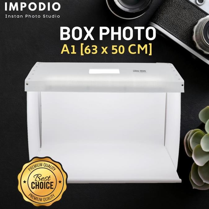 Mini Studio Box Photo Ukuran A1 - (Paket Dengan Alasfoto)