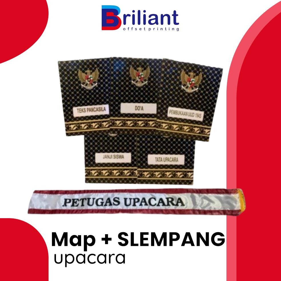 

ANGELO MAP + SLEMPANG UPACARA ( 1 SET MAP 5 PCS + 1 SET SLEMPANG 10 PCS) PAKET LENGKAP MAP UPACARA + SLEMPANG UPACARA