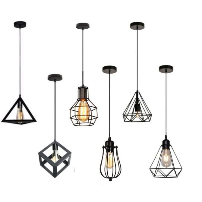 Lampu Gantung Lamp Hias Minimalis Fitting Soket E27 Estetik Vintage