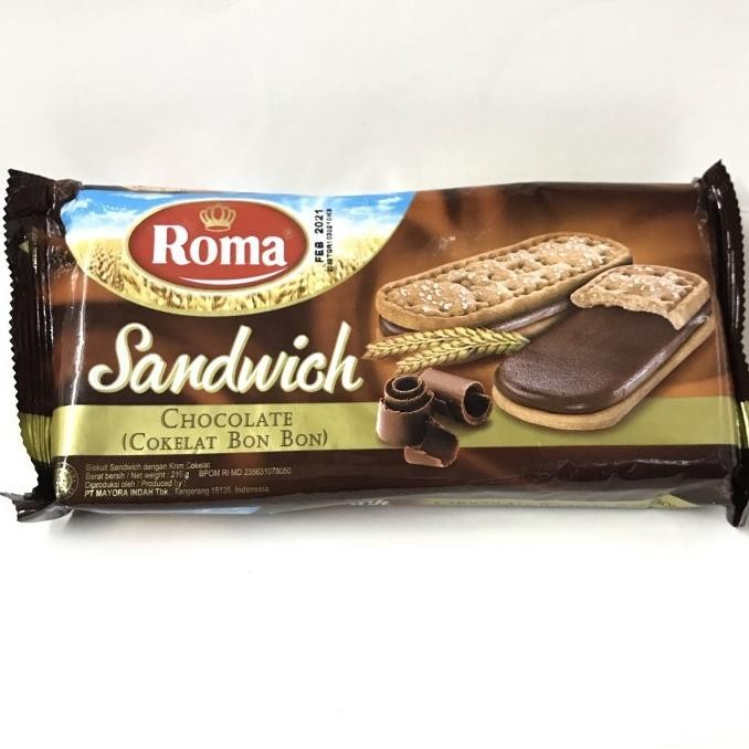 

Ele Roma Sandwich Cokelat 216Gr (1 Dus 45 Pcs)