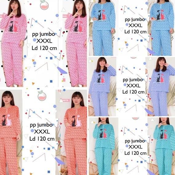 KLO setelan baju santai remaja perempuan/set baju tidur karakter/piyama super jumbo XXXL/piayama len