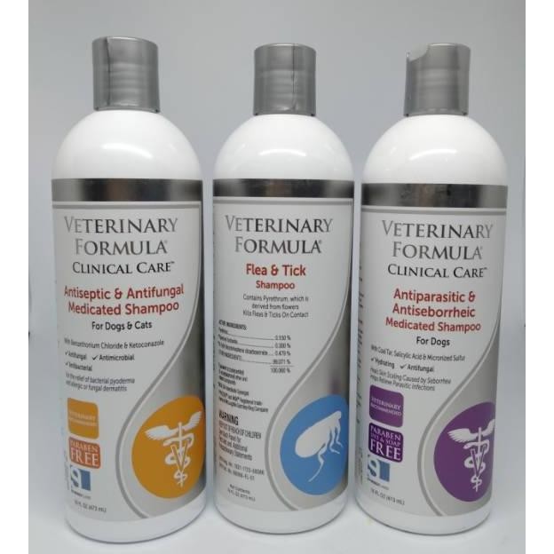 hjk VETERINARY Formula shampo Pengobatan ANTI Kutu Jamur Antiseptic parasit Impor 437ml