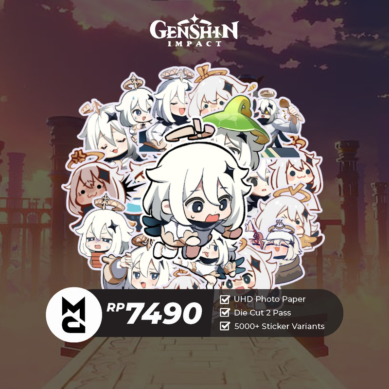 

Sticker Genshin Impact Paimon 1 Sticker Anime Aesthetic Lucu Sticker Helm Laptop Motor Hp