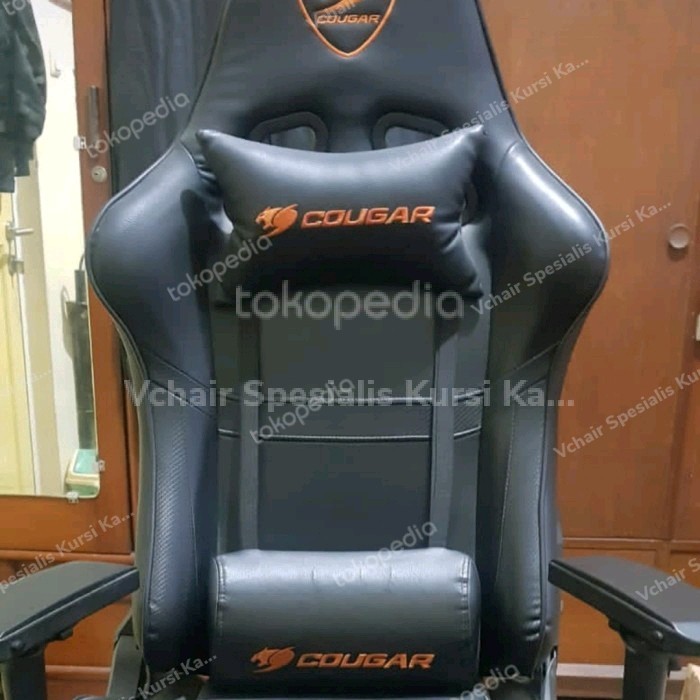 Servis Kursi Gaming Cougar ganti Bahan Mb tech, tambah busa, Like New Harga Murah