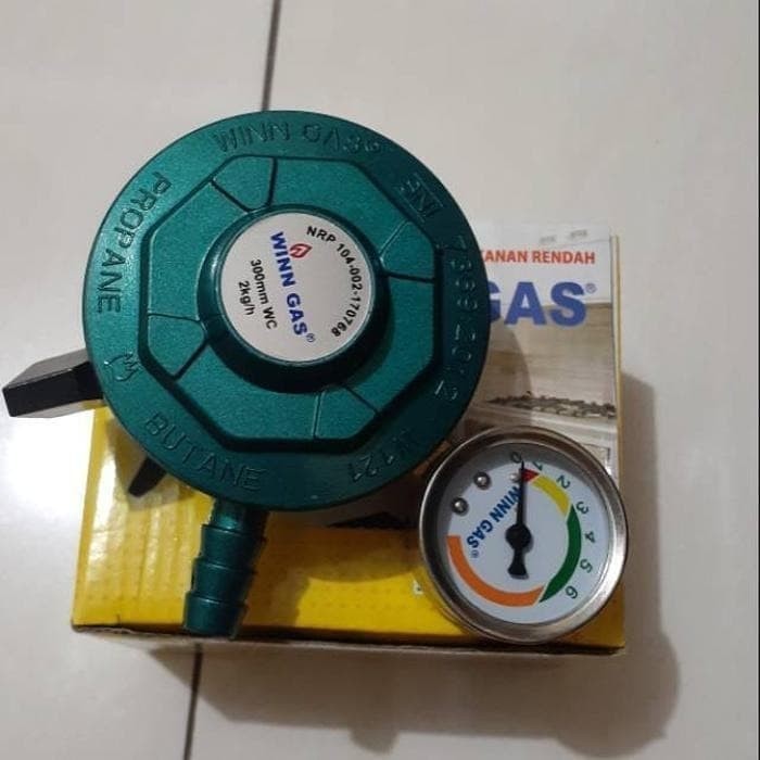 Regulator WINN GAS W 121 Manometer Untuk tabung Bright dan LPG