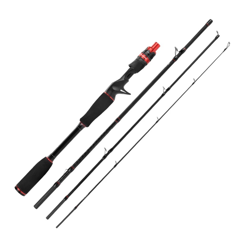 KastKing Traveler Max Steel Spinning Casting Fishing Rod 4 Pcs - Carbon Rod dengan 1,80m 1,98m 2,13m