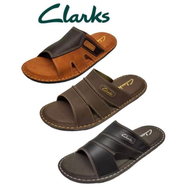Sandal Pria Premium Comfort Height Quality Smart Look / Sandal Lelaki Selasa Tapak Berjahit Clarks |
