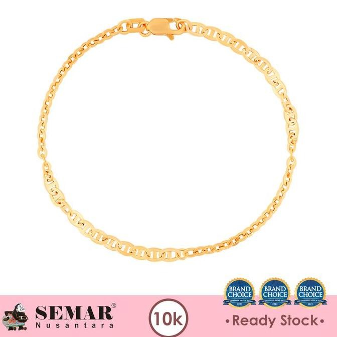 Gelang Emas Rantai Neora Chain Gold 10K Semar Nusantara