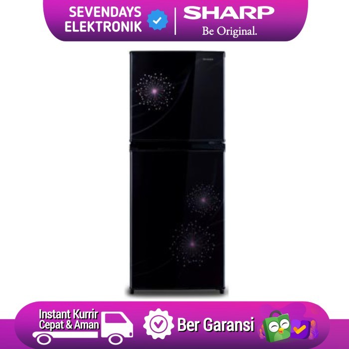 SHARP SJ 237MG DP SJ237MG-DP Kulkas 2 Pintu Lemari Es No Frost