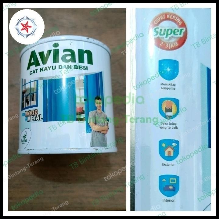 

Cat Minyak Besi Kayu Avian 200 Ml Kaleng Kecil Sedang