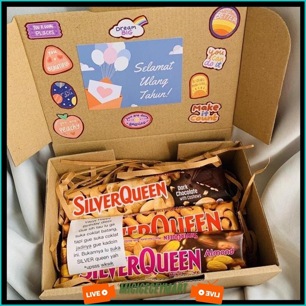 

Kado Hampers Coklat Silverqueen 3 Pcs 62 Gr Untuk Hadiah Valentine Pacar Cewek Cowok Termurah Banget
