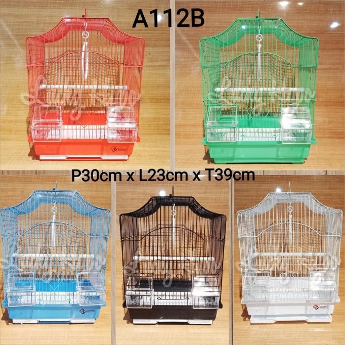 A112B Dayang Kandang Sangkar Burung Besi Lovebird Kenari Pleci Parrot