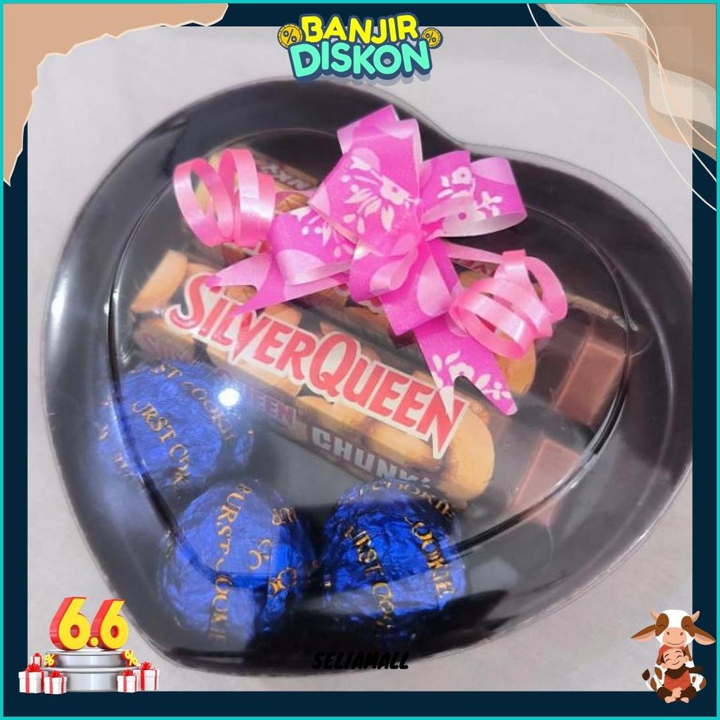 

Hampers Coklat , Snack Love Bucket Coklat Hampers Hadiah Valentine Gratis Ongkir