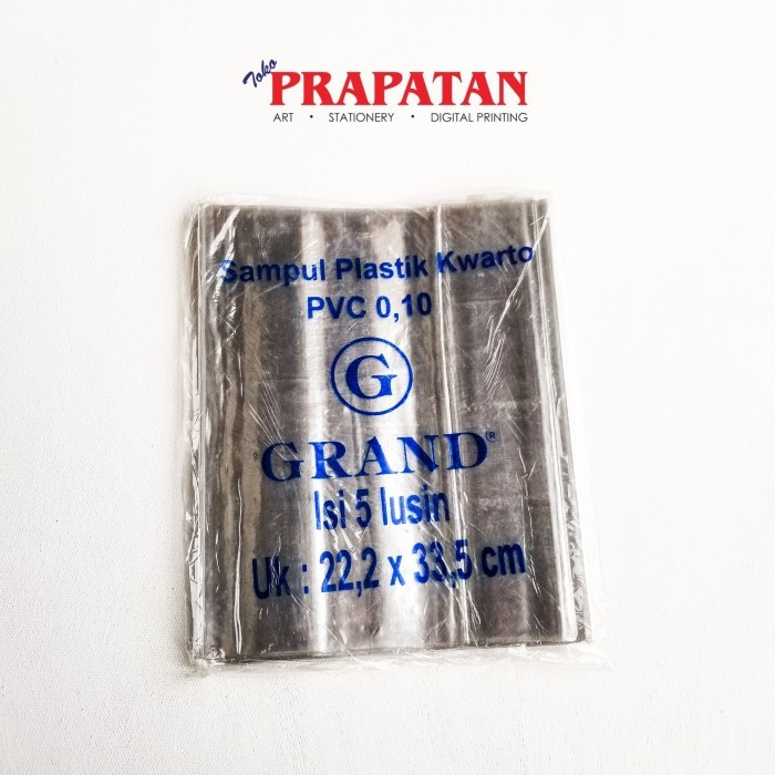 

Sampul Buku Plastik PVC 1 Lusin Kwarto/Boxy