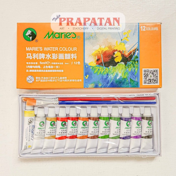 

Maries Watercolor Set Tube 12x5ml E1325| Cat Air Set