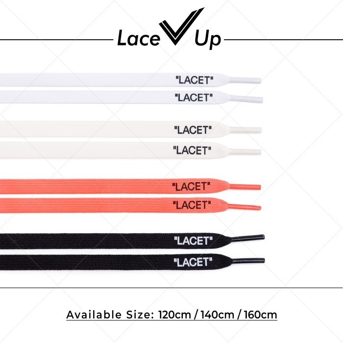 Terlaris Tali Sepatu Offwhite AF1 LACET Shoelaces SALE