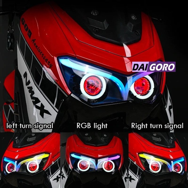 LampuDepanHIDProyektorNmax New Headlamp Projie Biled HID All Nmax New 2020 - 2023 Lampu Depan Yamaha