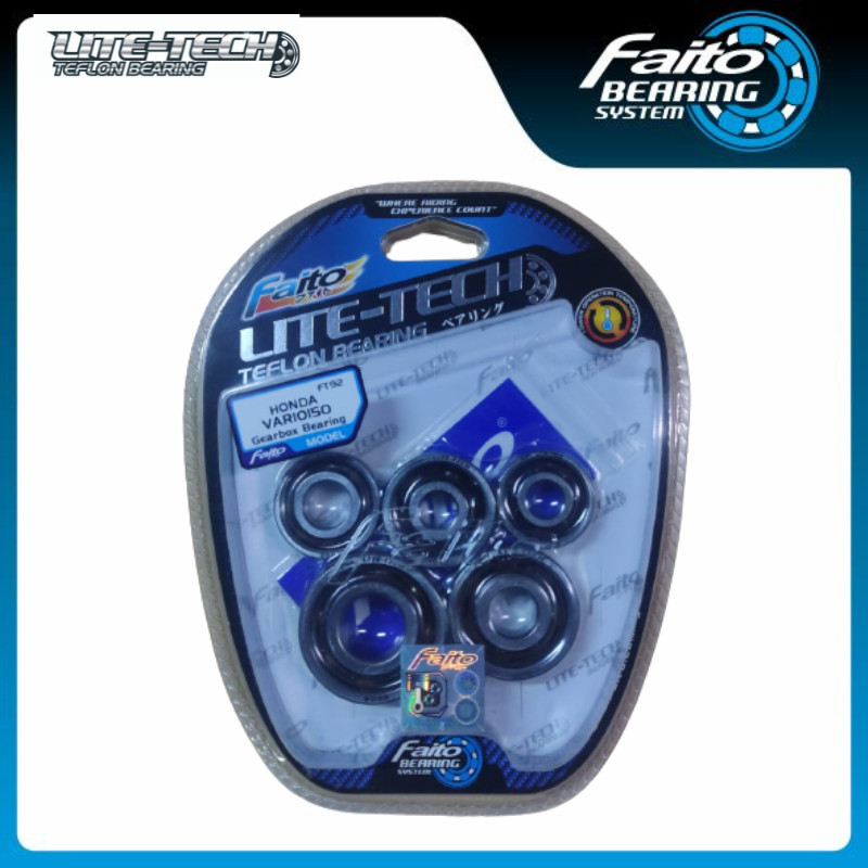 FAITO Bearing Gardan Gear Box Rasio Set Vario 150 Vario 125 PCX 150 K36J Tahun 2014-2018 LITE TECH