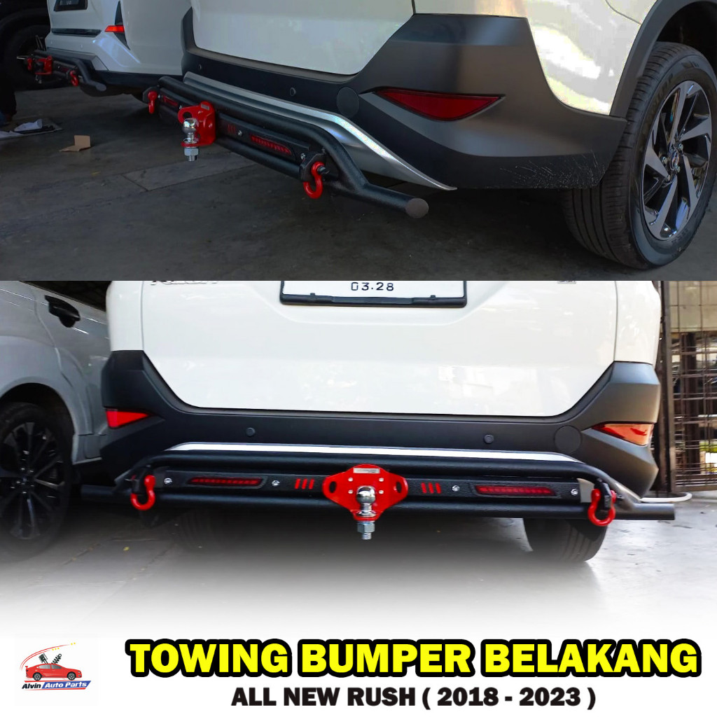 PENGAMAN BUMPER BELAKANG ALL NEW RUSH 2018 - 2023 / TOWING RUSH GR SPORT 2023