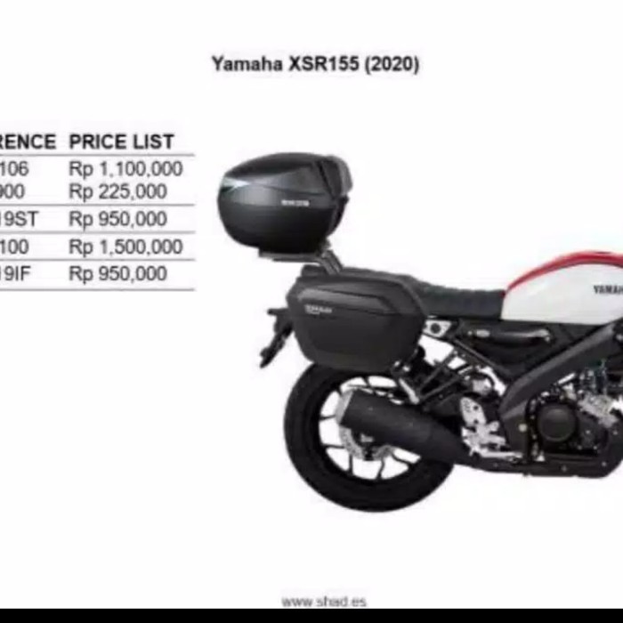 breket box Yamaha xsr 155 original Shad