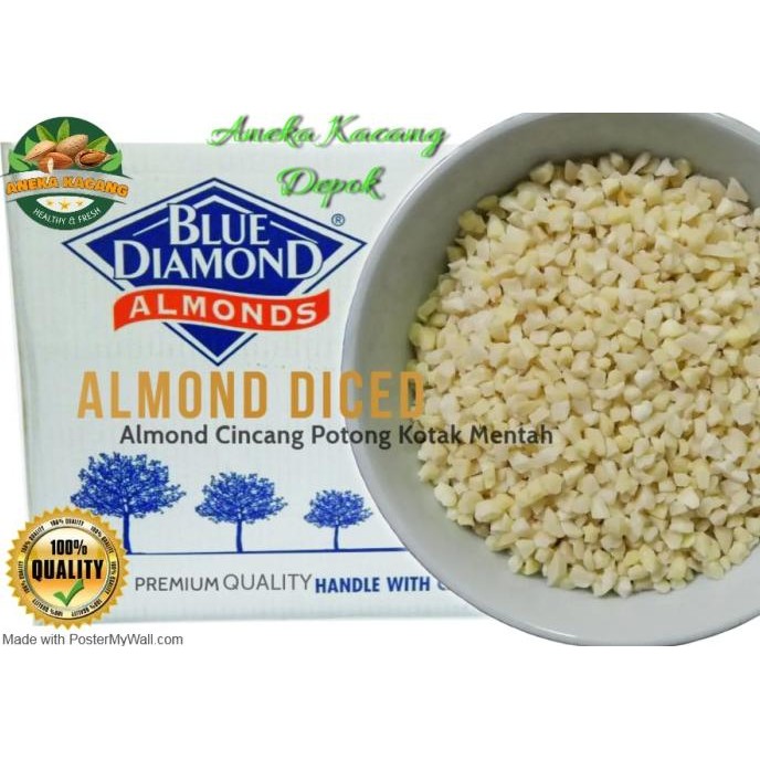 

THEO ALMOND DICED 1 KG BLUE DIAMOND USA / KACANG ALMOND CACAH