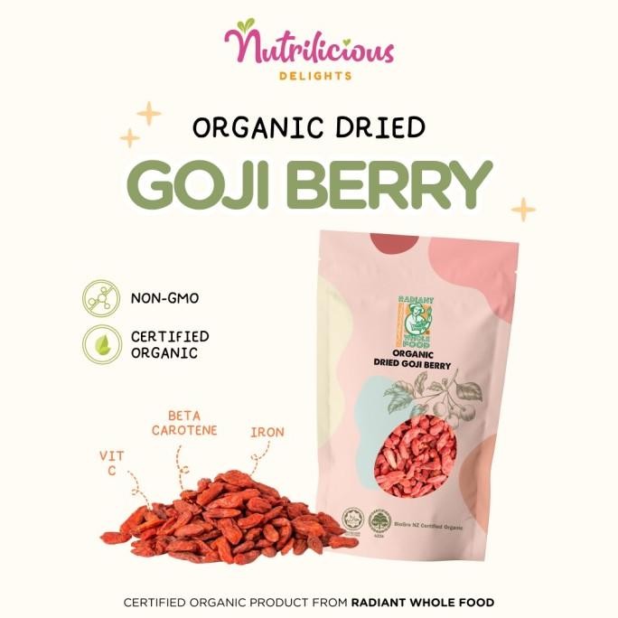 

THEO ORGANIC DRIED GOJI BERRY RADIANT 100 GRAM GOJI BERI WOLERRY ORGANIK