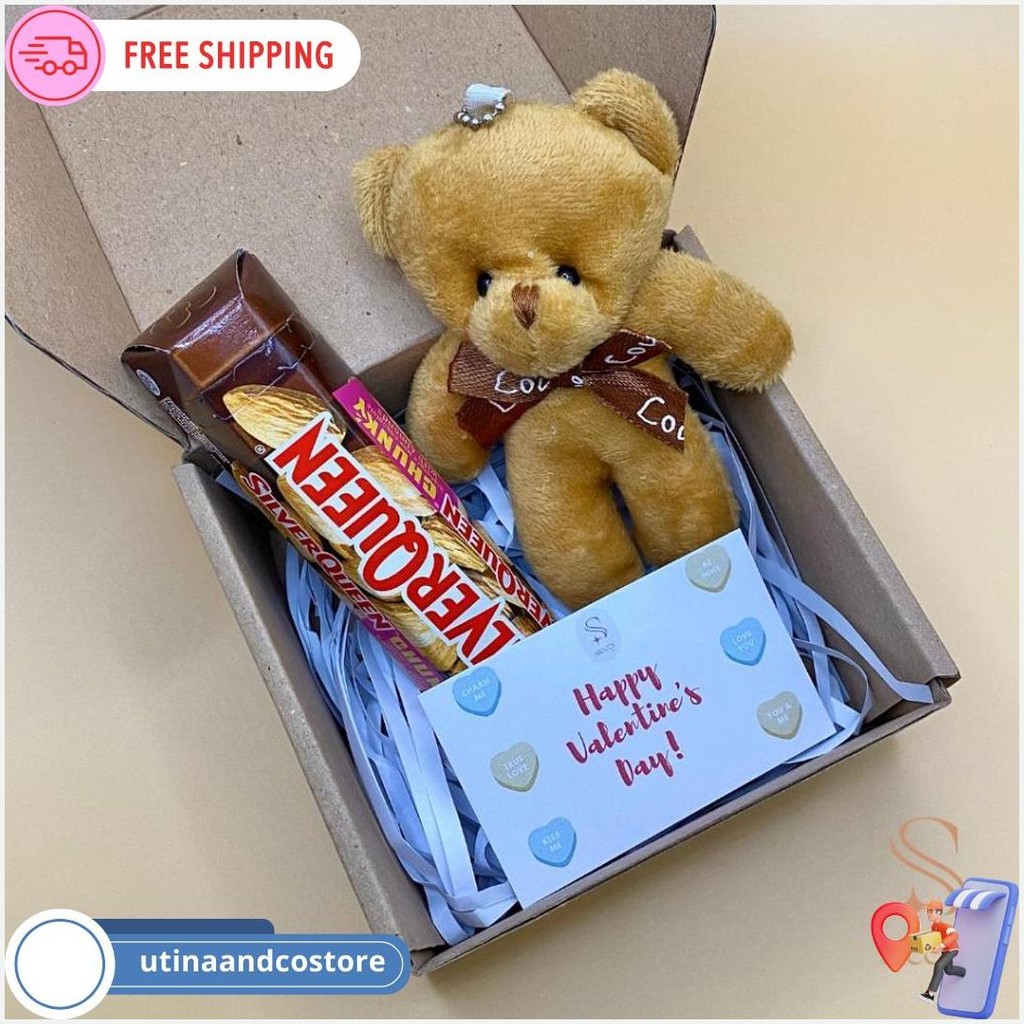 

Paket Silverqueen Bear Edisi Valentine / Coklat Silverqueen Beruang Valentines Day / Hadiah Hari Guru Termurah Banget