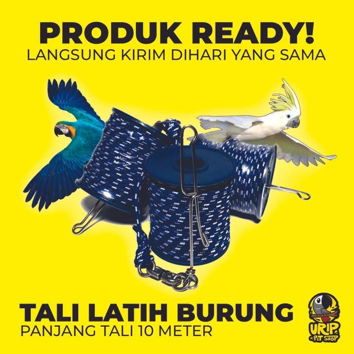 Tali Untuk Latih Burung Macaw Afgrey Kakatua Anti Putus