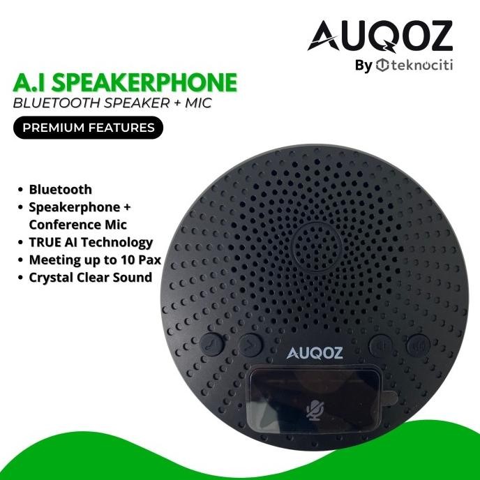 Auqoz True Ai Bluetooth Speaker - Conference Mic Meeting