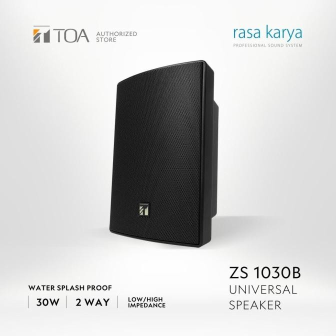 Speaker Toa Zs-1030 Zs1030 B W Zs1030B Zs1030W 1030B 1030W