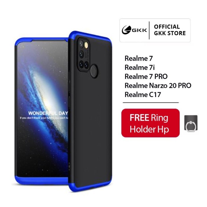 TERLARIS TERLARIS CASING REALME 7 7I 7 PRO / NARZO 20 PRO / REALME C17 GKK ORIGINAL HARD CASE 360