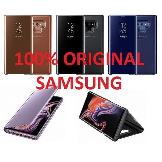 Case Note 9 Clear View Standing Cover Galaxy Note 9 Original 100%