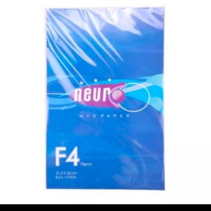 kertas hvs folio f4 warna 70gram