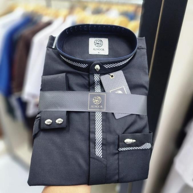 Koko / Kemko Baju Kemeja Koko Al Noor Pria Lengan Manset Bertostore