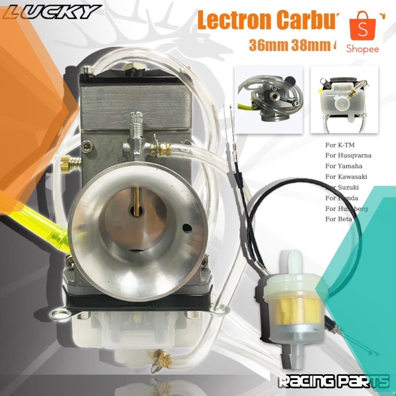 Promo 38mm 40mm For Lectron High Velocity Adjustable Power Jet Carburetor with Cable For Yamaha Hond