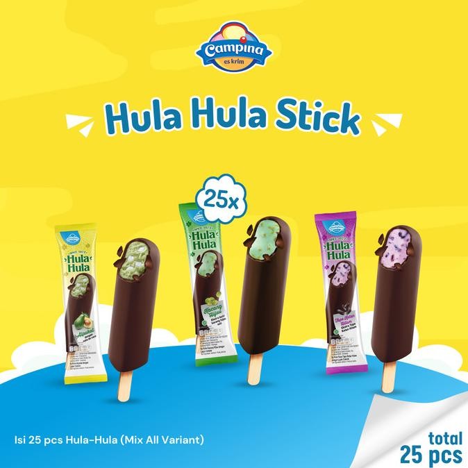 Campina Hula Hula Stick - Es Krim