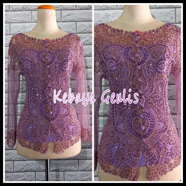 Atasan Kebaya Modern Kebaya Cantik Warna Lilac Terbaru Best Seller