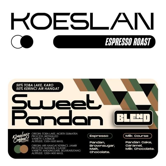 

Sweet Pandan Blend Espresso Roast - Biji Kopi Arabika