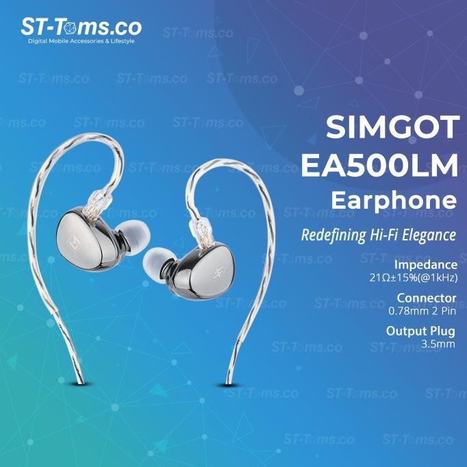 Simgot EA500LM  EA 500LM EA500 LM Dual-Magnet & Dual-Cavity Dynamic Driver in Ear Monitor IEM Replac