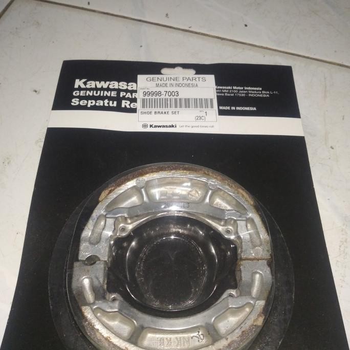 kampas rem belakang kawasaki zx130